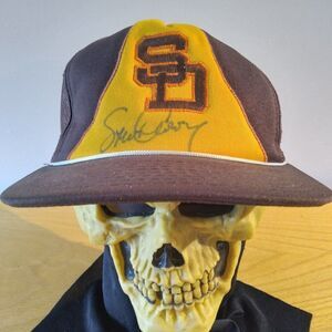 Vintage Twins San Diego Padres Snap Back Trucker Hat Autographed